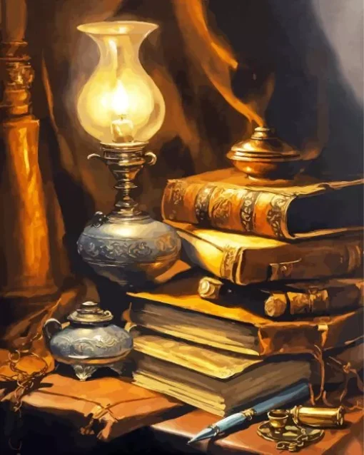 Fantasy Books Diamond Painting