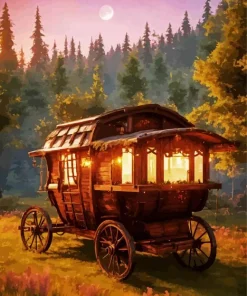 Fantasy Gypsy Caravan Diamond Painting