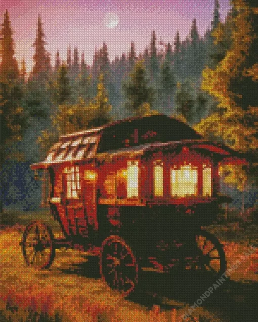 Fantasy Gypsy Caravan Diamond Painting