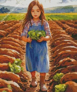 Farm Girl Diamond Painting
