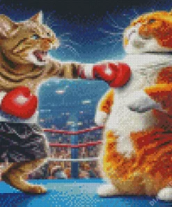 Fat And Fit Cat Diamond Painting