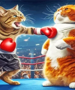 Fat And Fit Cat Diamond Painting