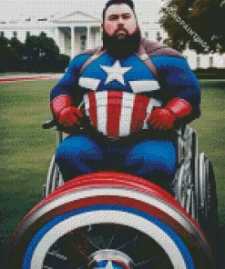 Fat Captain America Diamond Painting