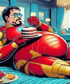 Fat Iron Man Diamond Painting