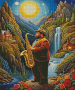 Fat Musician Art Diamond Painting