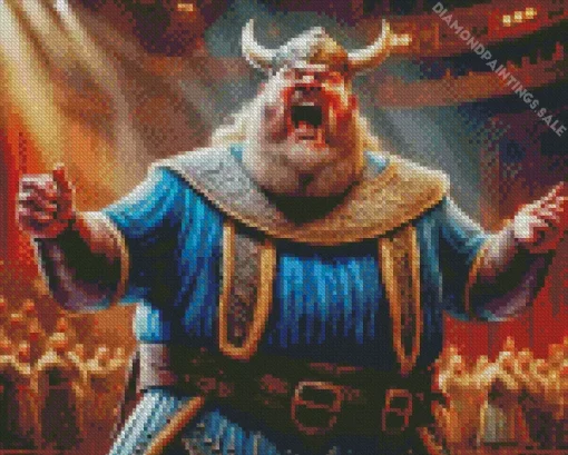 Fat Viking Diamond Painting