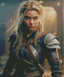 Fierce Female Warrior Art Diamond Painting