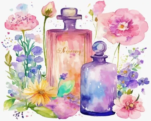 Floral Perfumes Diamond Painting