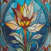 Flower Stained Glass Diamond Painting
