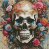 Flowered Skull Diamond Painting