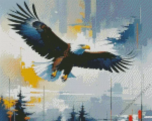 Flying Eagle Bird Art Diamond Painting