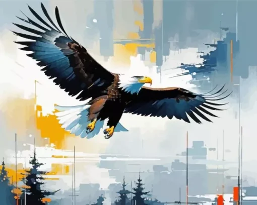 Flying Eagle Bird Art Diamond Painting