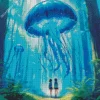 Forest Blue Jellyfish Diamond Painting