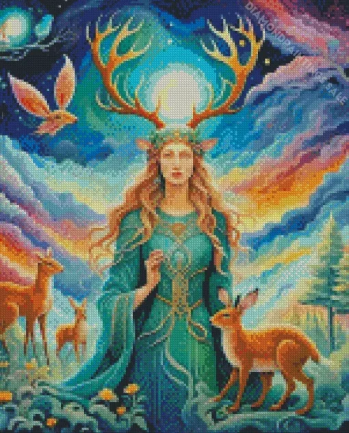 Forest Queen Art Diamond Painting