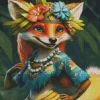 Fox Girl Diamond Painting