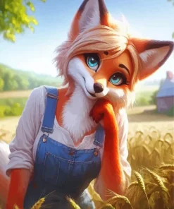 Fox Woman Diamond Painting