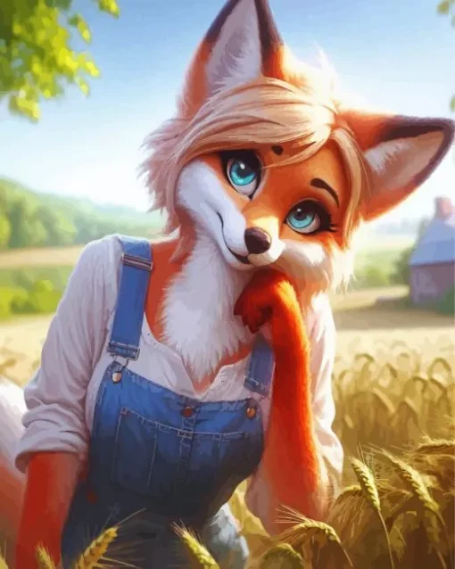 Fox Woman Diamond Painting