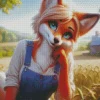 Fox Woman Diamond Painting