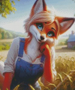 Fox Woman Diamond Painting