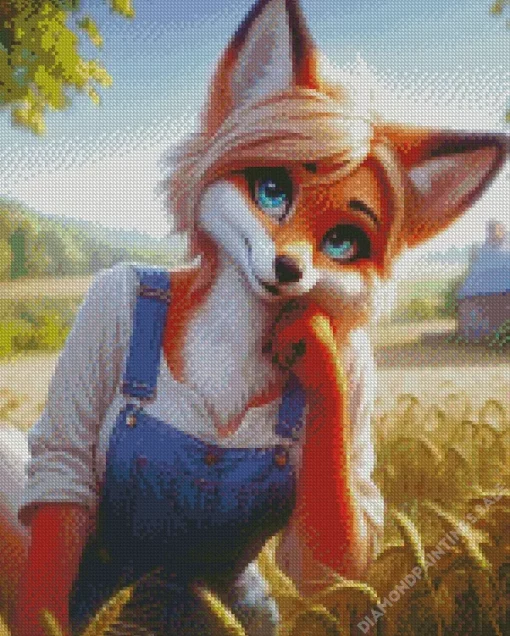 Fox Woman Diamond Painting