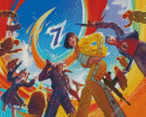 Free Fire Art Diamond Painting