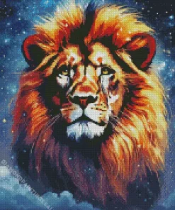 Galaxy Lion Art Diamond Painting