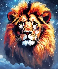 Galaxy Lion Art Diamond Painting
