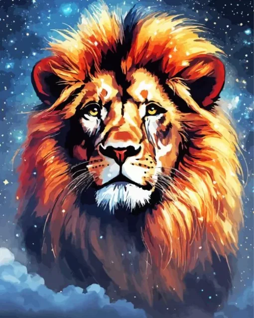 Galaxy Lion Art Diamond Painting