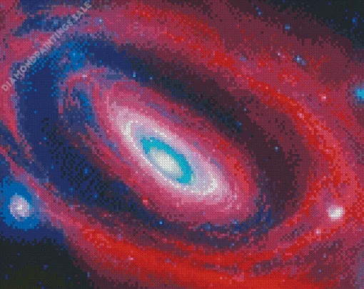 Galaxy Red And Black Diamond Painting