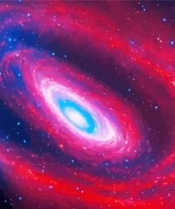 Galaxy Red And Black Diamond Painting