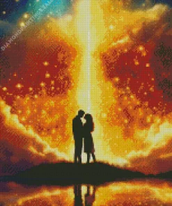 Galaxy Silhouette Couple Diamond Painting
