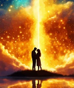 Galaxy Silhouette Couple Diamond Painting