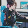Gamer Girl Diamond Painting