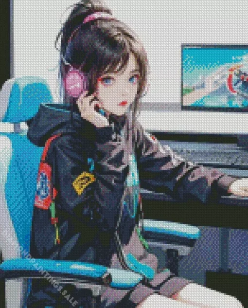 Gamer Girl Diamond Painting