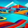Geometric Cubism Art Diamond Painting