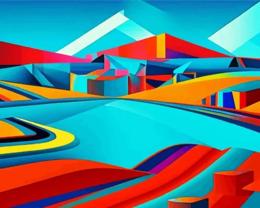 Geometric Cubism Art Diamond Painting