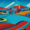 Geometric Cubism Art Diamond Painting