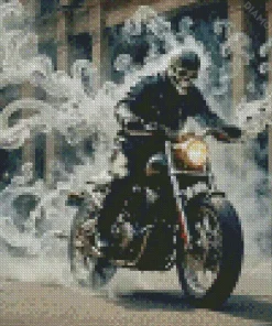 Ghost Biker Art Diamond Painting