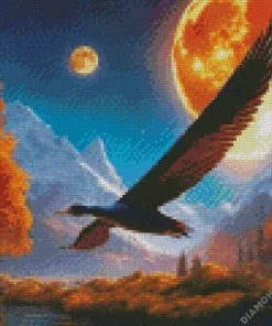 Giant Flying Duck Diamond Painting