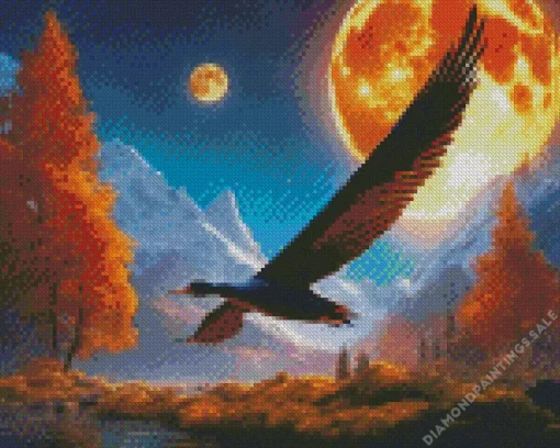 Giant Flying Duck Diamond Painting