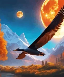 Giant Flying Duck Diamond Painting