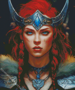 Ginger Warrior Face Diamond Painting