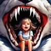 Girl And Wolf Anime Art Diamond Painting