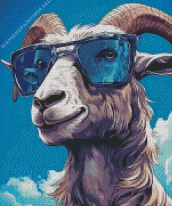 Goat Goggles Art Diamond Painting