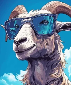 Goat Goggles Art Diamond Painting