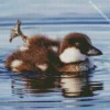 Goldeneye Duckling Bird Diamond Painting