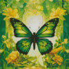 Green Butterfly Diamond Painting