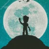 Groot Silhouette Diamond Painting