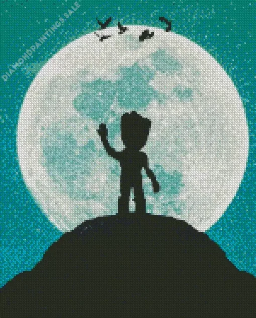 Groot Silhouette Diamond Painting