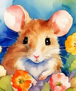 Guinea Pig Flower Diamond Painting